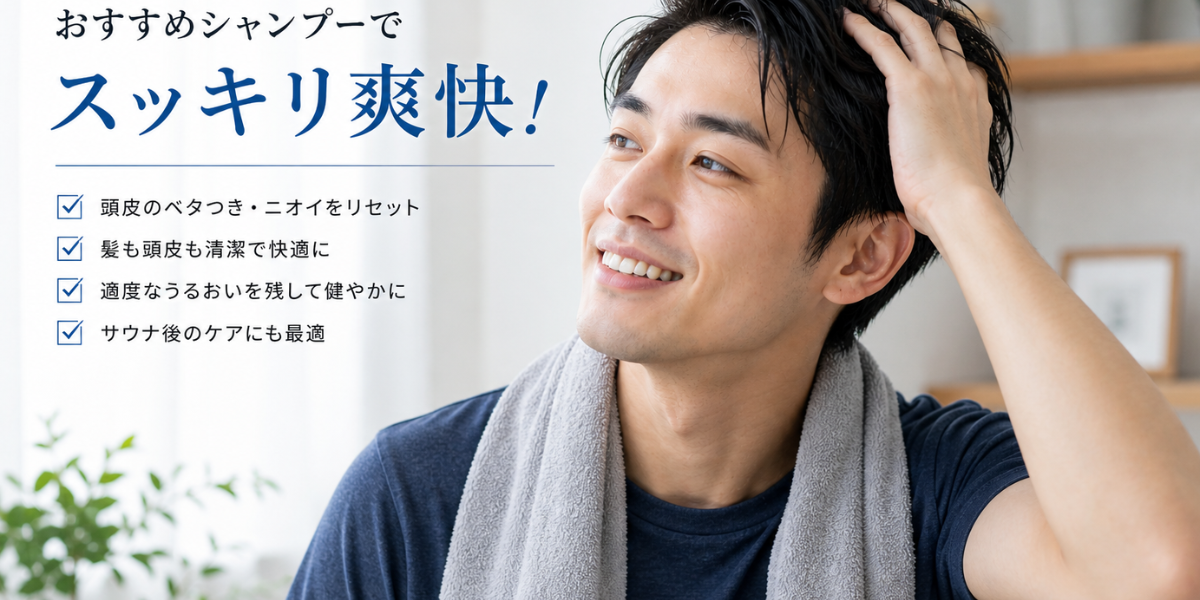 サウナランドシャンプー使用イメージ